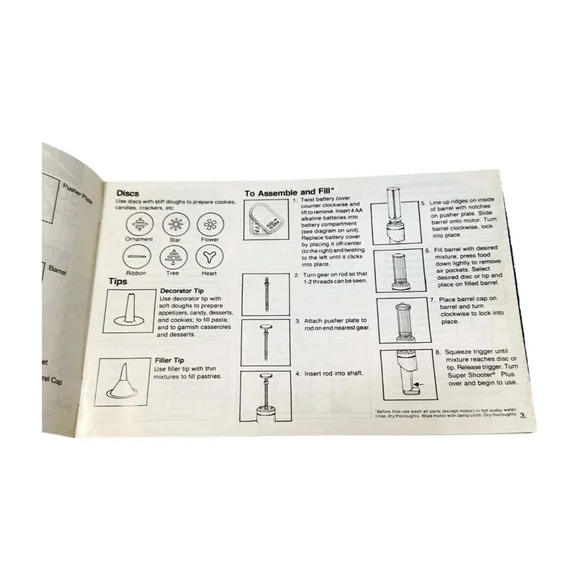 Proctor Silex Super Shooter Cookie Press Cordless Complete Vintage - Picture 8 of 10